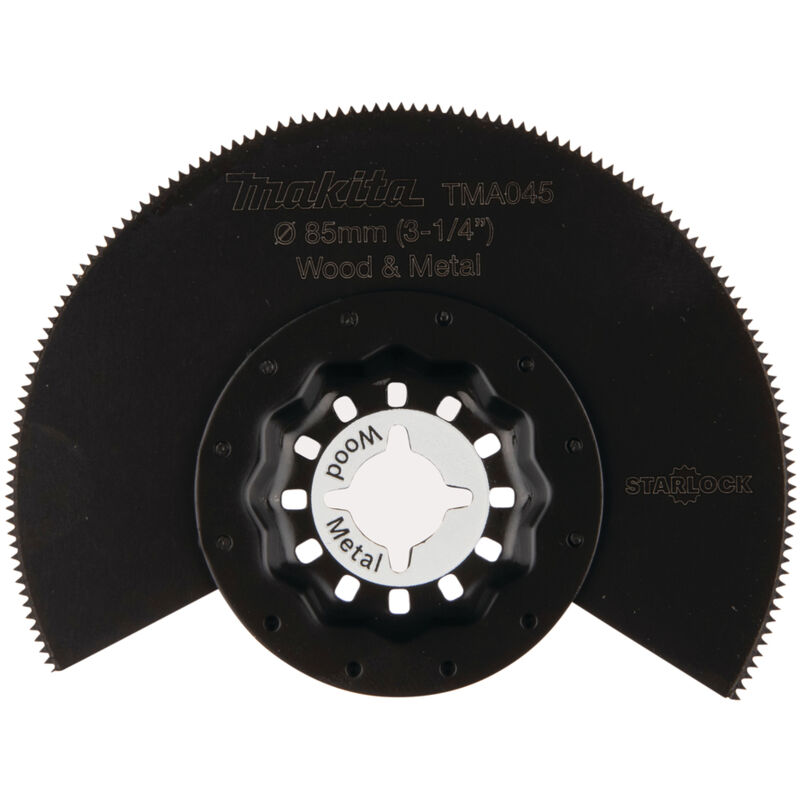 foto del prodotto makita b 64799 lama segmentata bimetallica starlock 85mm 18tpi bim tma045 legno metallo