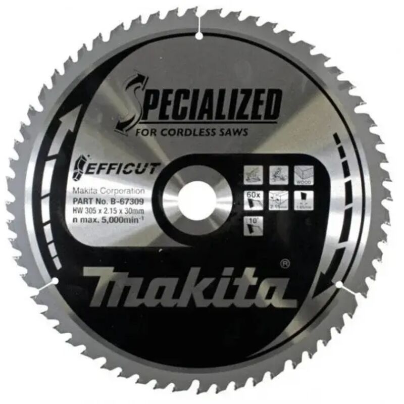 foto del prodotto makita b 67309 efficut lama per troncatrice 305x30 mm per legno