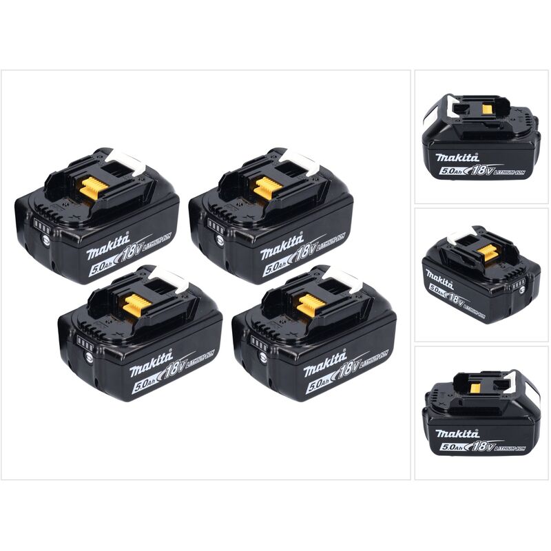 foto del prodotto makita batteria 4x bl 1850 b 18 v 5,0 ah 5000 mah li ion 4x 197280 8 