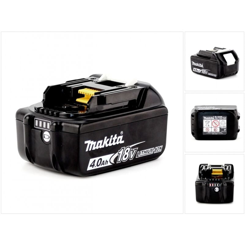 foto del prodotto makita bl 1840 b 18v batteria da 4 ah 4000 mah li ion con led