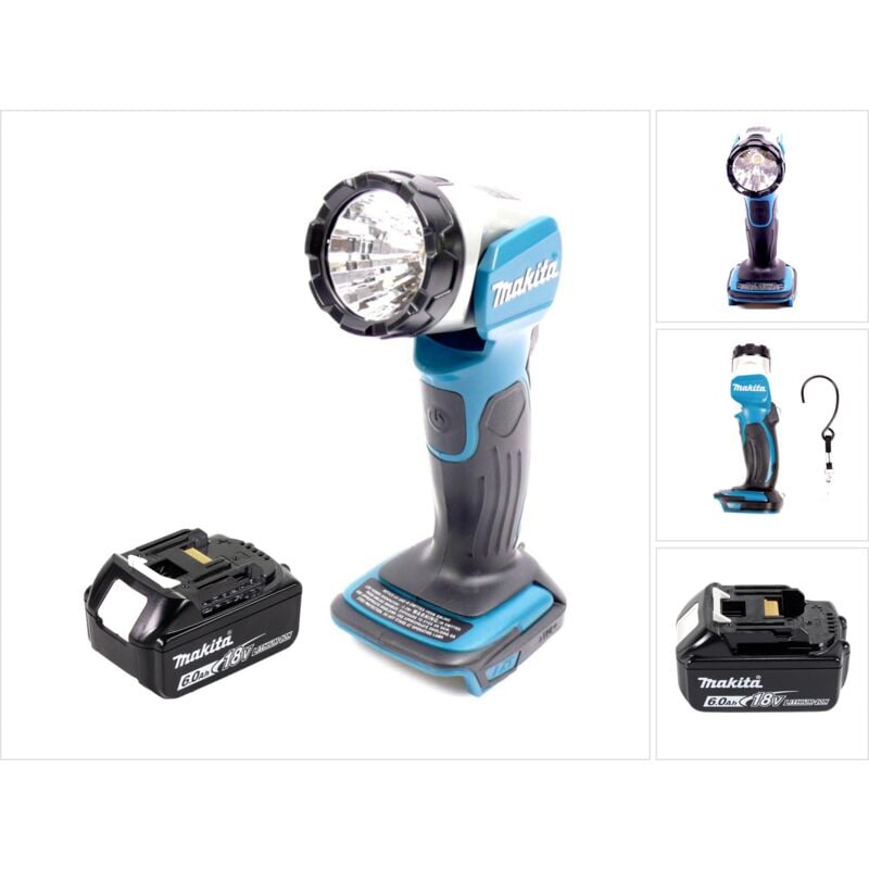 foto del prodotto makita bml802g1 lampada a batteria per batterie da 14,4 e 18v 1x batteria da 6,0ah senza caricabatterie