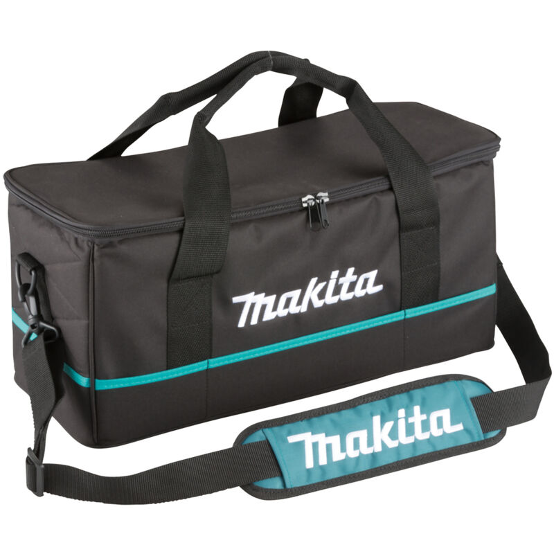 foto del prodotto makita borsa morbida con scomparti per accessori e cinghia di trasporto in tessuto
