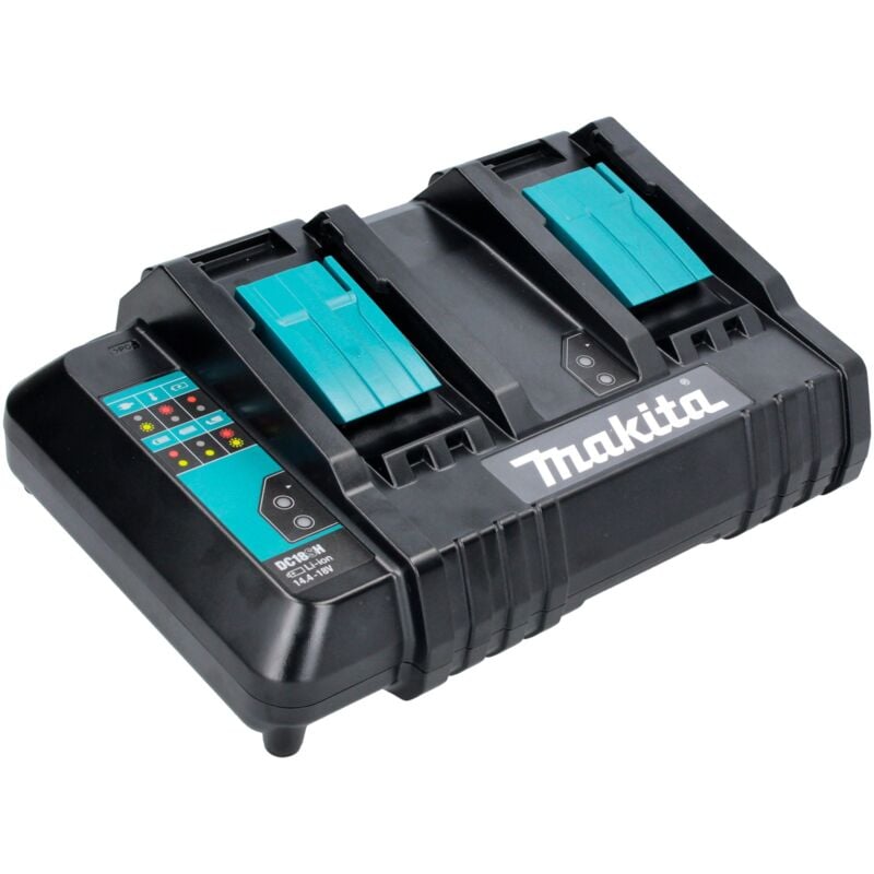 foto del prodotto makita caricabatterie doppio dc 18 sh 14,4 v 18 v lxt 2,6 a corrente di carica 199687 4 