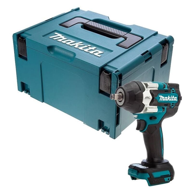 foto del prodotto makita chiave a percussione brushless lxt 18v 1 2 700nm in custodia makpac dtw700zj solo prodotto 
