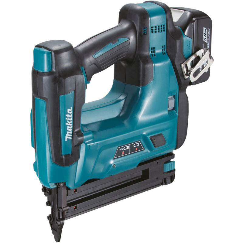 foto del prodotto makita chiodatrice verticale a batteria dbn500rtj 18v, 15 50 mm, 2x5,0 ah caricabatterie in makpac