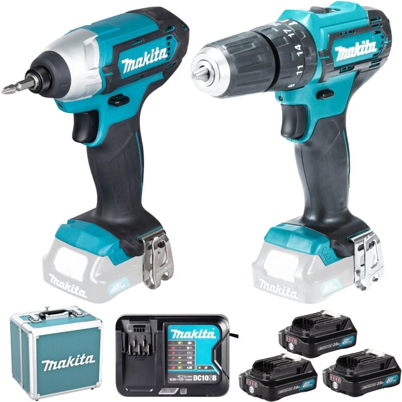 foto del prodotto makita clx228sax2 kit avvitatori percussione e impulsi 12v con 3 batterie