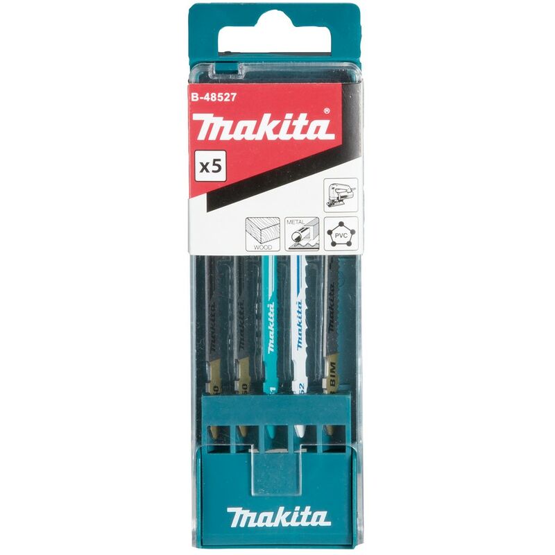 foto del prodotto makita confezione da 5 lame multimateriale per seghetto alternativo s express b 48527