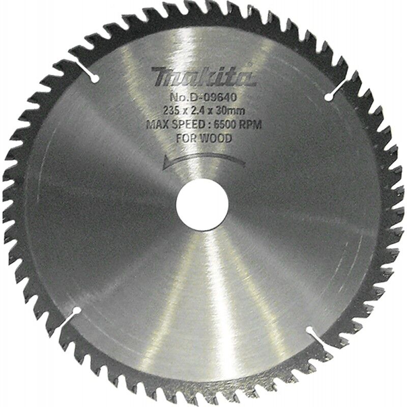 foto del prodotto makita d 09640 lama sega circolare standard t.c.t. 235x30mm 60t legno