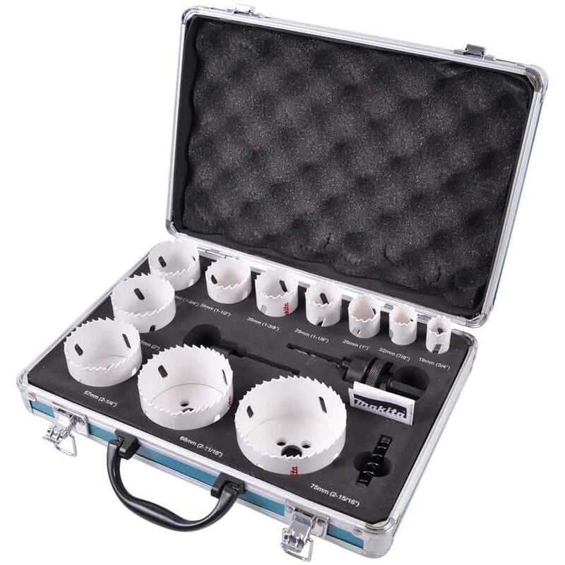foto del prodotto makita d 47298 set seghe a tazza universali standard ndash 14 pezzi