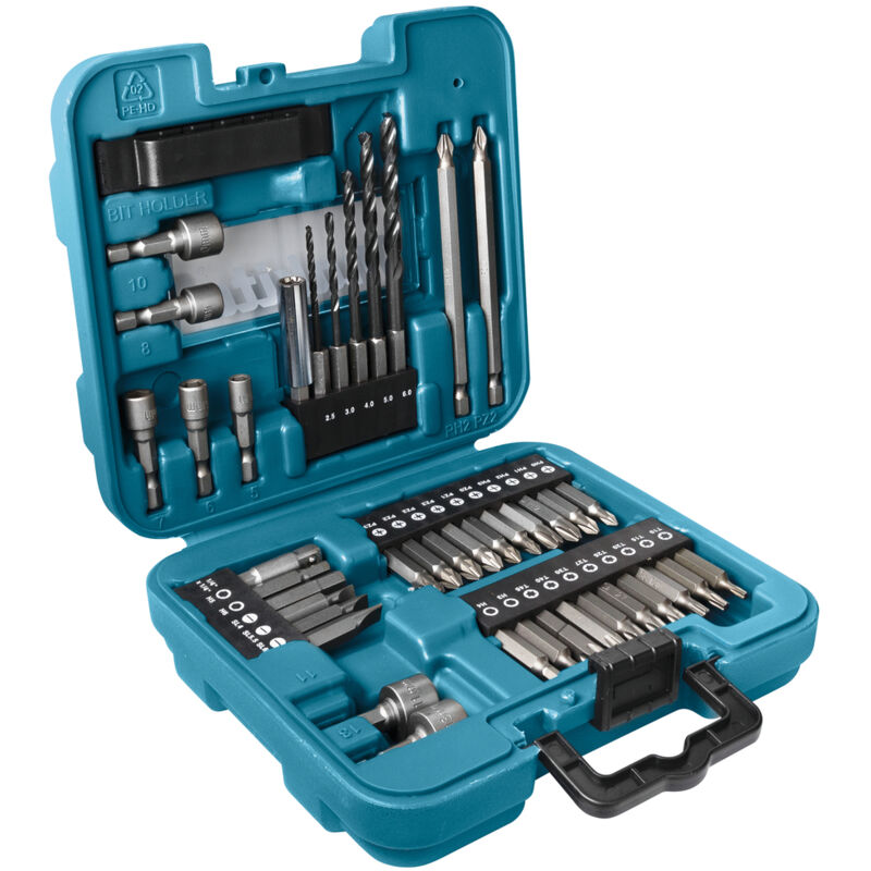 foto del prodotto makita d 58877 valigetta accessori punte bits 42 pz