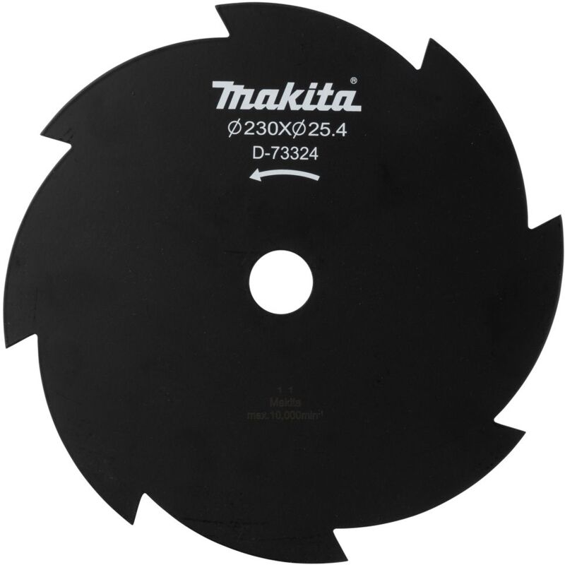 foto del prodotto makita d 73324 lama decespugliatore tagliabordi 230 25,4 spessore 1,8mm 8t