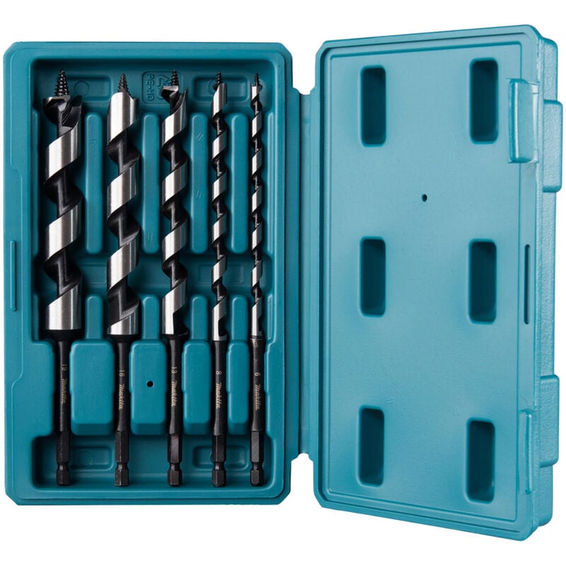 foto del prodotto makita d 75677 5 punte a spirale per legno 1 4 esagonale valigetta