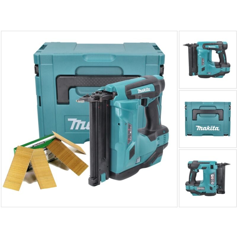 foto del prodotto makita dbn 500 zj chiodatrice a batteria 18 v 15 50 mm chiodi 50 mm 20000 pezzi makpac senza batteria, senza caricabatteria