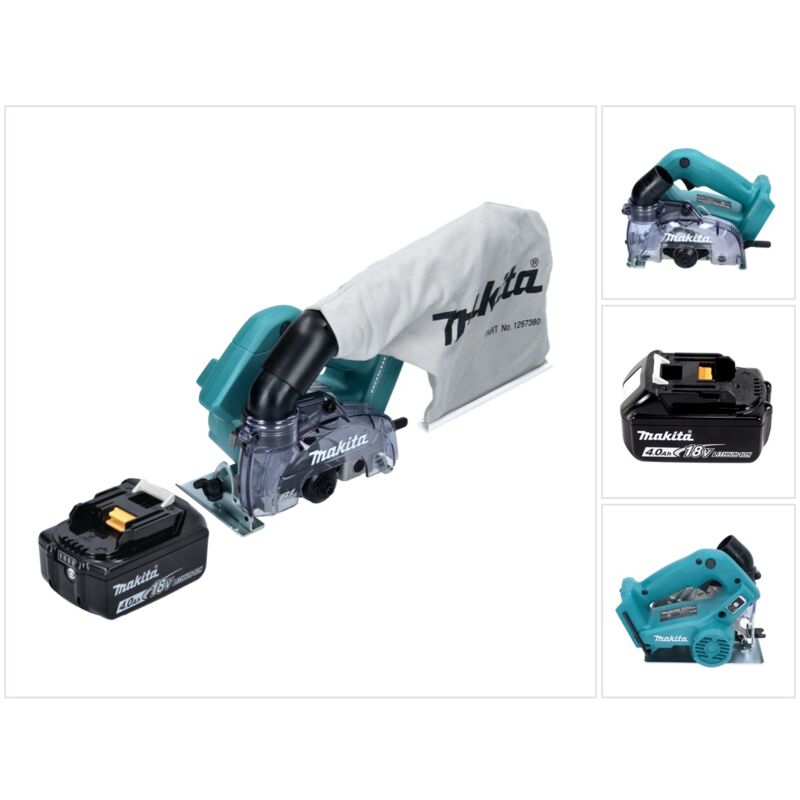 foto del prodotto makita dcc500m1 sega circolare a batteria 125mm brushless 18v 1x batteria 4.0ah senza caricabatterie