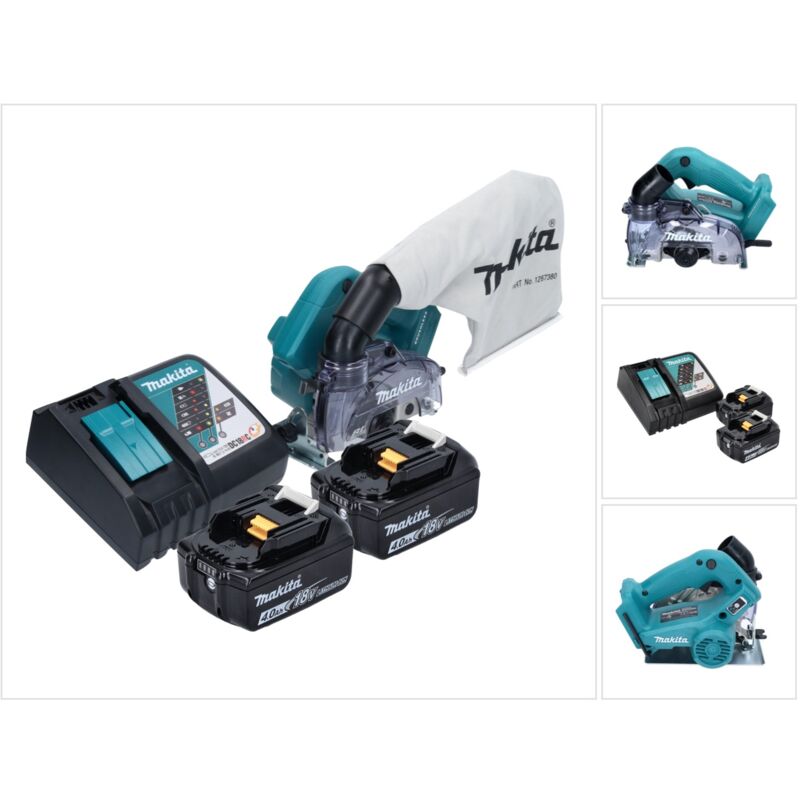 foto del prodotto makita dcc500rm sega circolare a batteria 125 mm senza spazzole 18v 2 batterie da 4,0ah caricabatterie