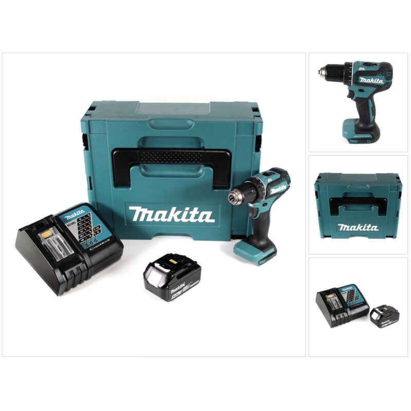 foto del prodotto makita ddf 485 rt1j 18 v trapano avvitatore a batteria brushless 13 mm in valigetta makpac 1x batteria 5,0 ah caricatore