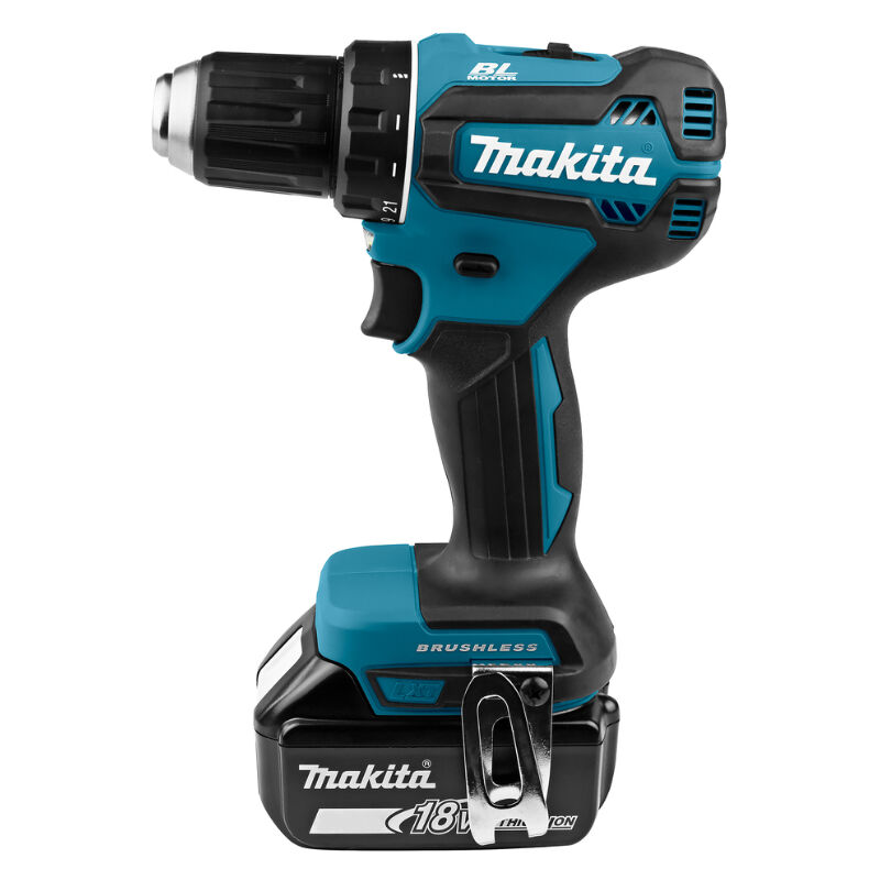 foto del prodotto makita ddf485rfj trapano avvitatore a batteria 18 v 3,0 ah con 2 batterie e caricabatterie dc18rc nel makpac taglia 2