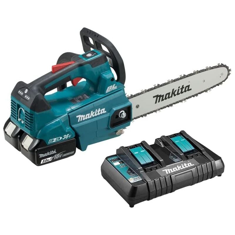 foto del prodotto makita de motosega da potatura 36 v lxt guida de 30 cm 2 x 5,0 ah duc306pt2b
