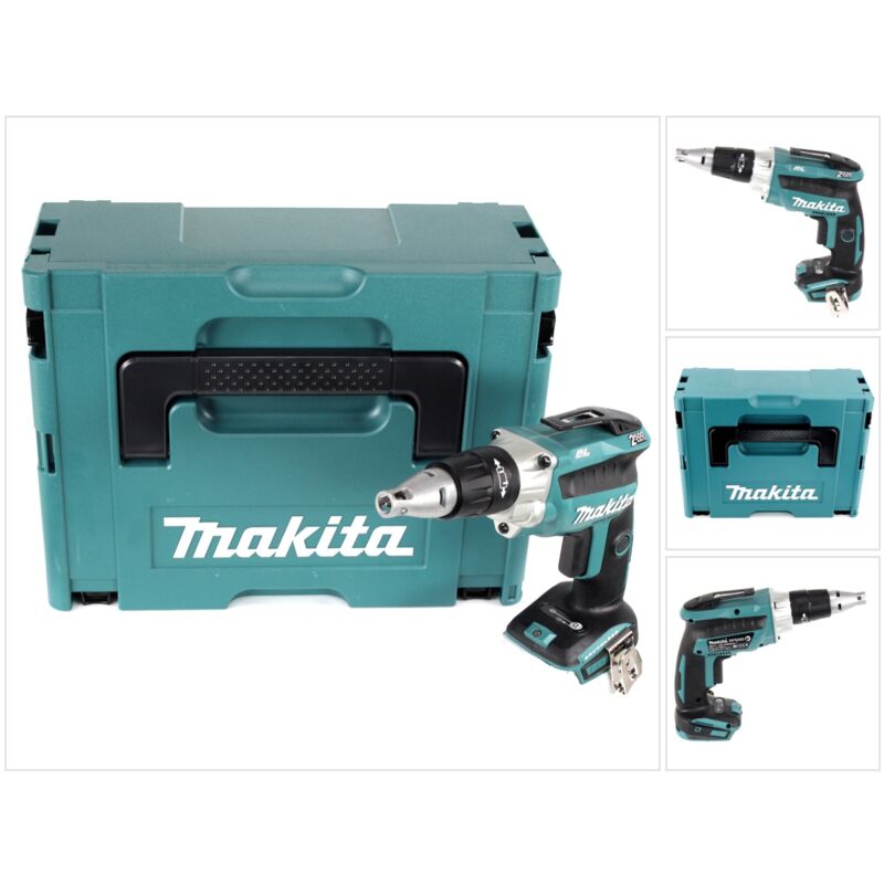 foto del prodotto makita dfs 250 zj avvitatore per cartongesso a batteria 18v brushless valigetta makpac senza batterie, senza caricabatterie