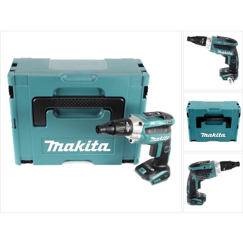 foto del prodotto makita dfs 251 zj avvitatore per cartongesso a batteria 18v in valigetta makpac senza batteria, senza caricatore