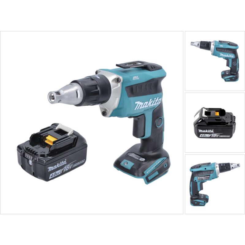 foto del prodotto makita dfs 452 m1 avvitatore per cartongesso a batteria 18v brushless 1x batteria 4,0ah senza caricabatterie