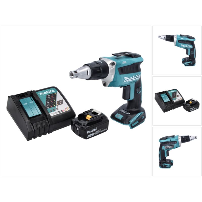 foto del prodotto makita dfs 452 rg1 18 v avvitatore a batteria senza spazzole per cartongesso 1x batteria 6,0 ah caricabatteria
