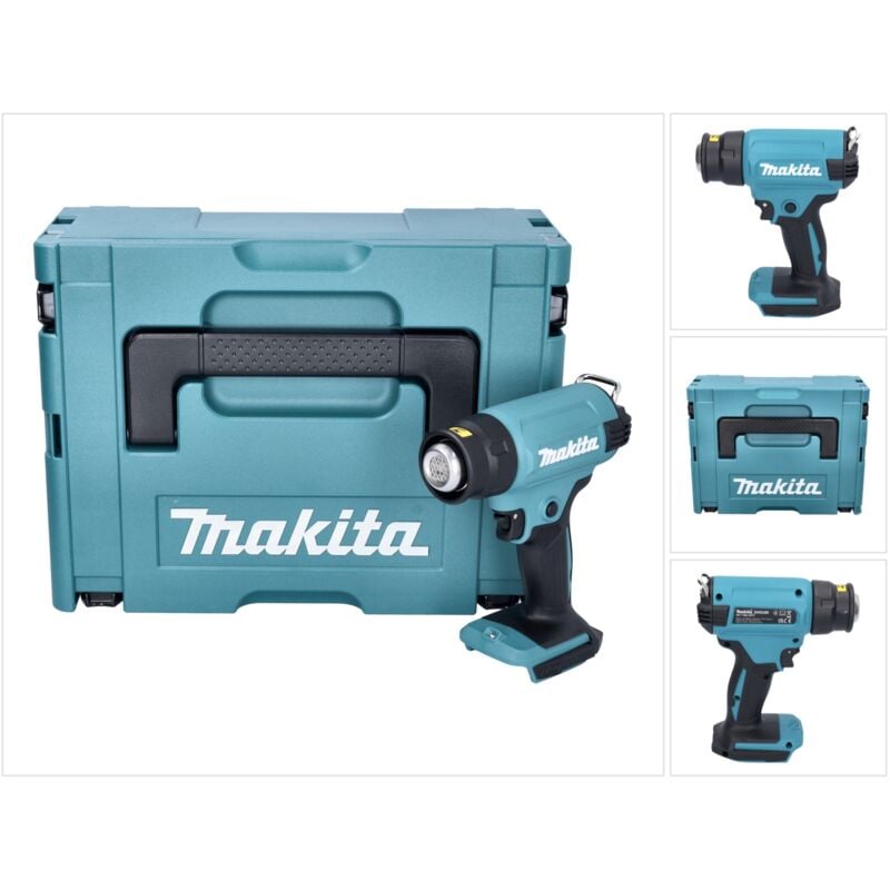 foto del prodotto makita dhg 180 zj pistola ad aria calda a batteria 550 c 18v set makpac senza batteria, senza caricabatterie