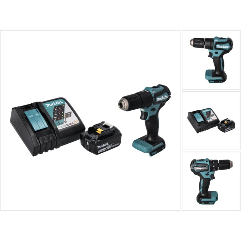 foto del prodotto makita dhp 483 rg1 18 v 40 nm brushless cordless drill 1x 6.0 ah battery charger