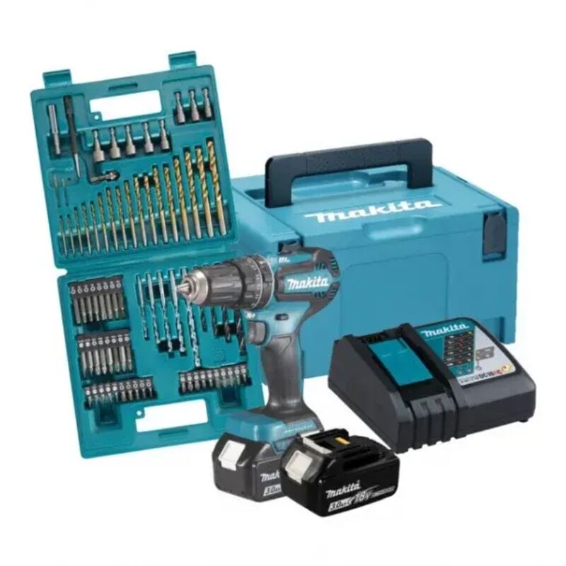 foto del prodotto makita dhp485fjx1 trapano avvitatore a percussione 18v