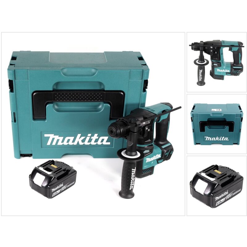 foto del prodotto makita dhr 171 g1j tassellatore a batteria 18v 1,2j sds plus 1x batteria 6,0 ah valigetta makpac senza caricabatterie