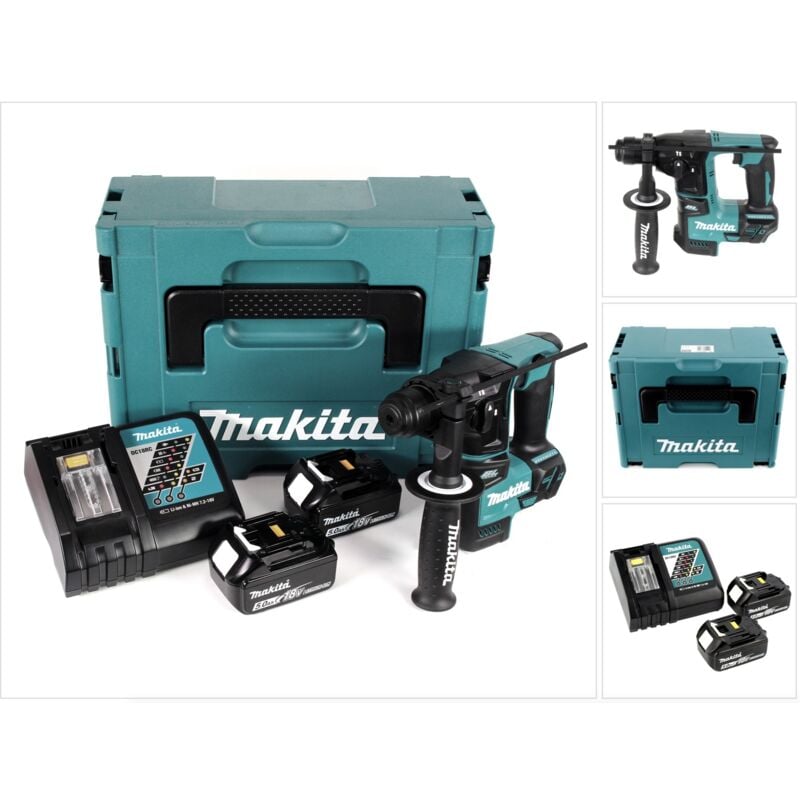 immagine 0 del prodotto makita dhr 171 rtj tassellatore a batteria 18v sds plus 2x batterie 5,0ah caricatore valigetta makpac