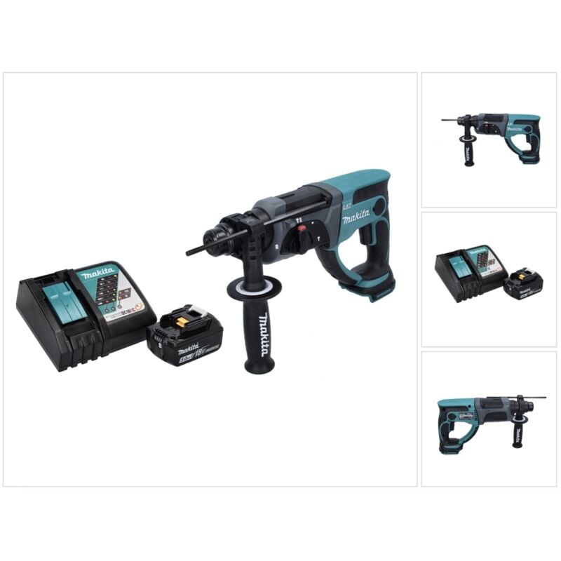 foto del prodotto makita dhr 202 rt1 18 v 2,0 j sds plus 1x batteria 5,0 ah caricabatterie