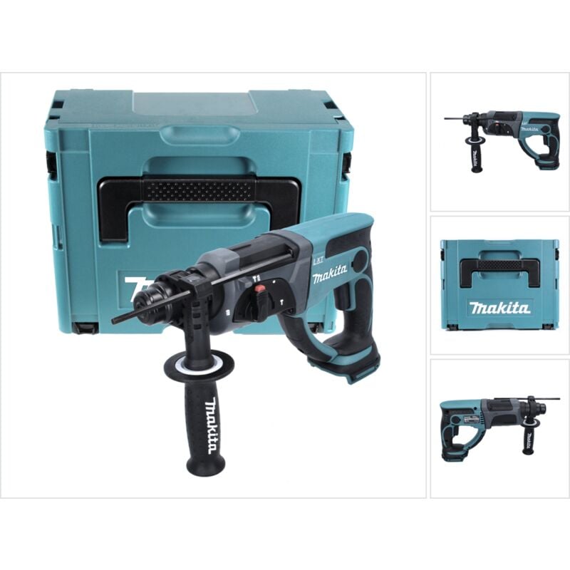 foto del prodotto makita dhr 202 zj martello combinato a batteria 18v 2,0j sds plus valigetta makpac senza batterie, senza caricabatterie