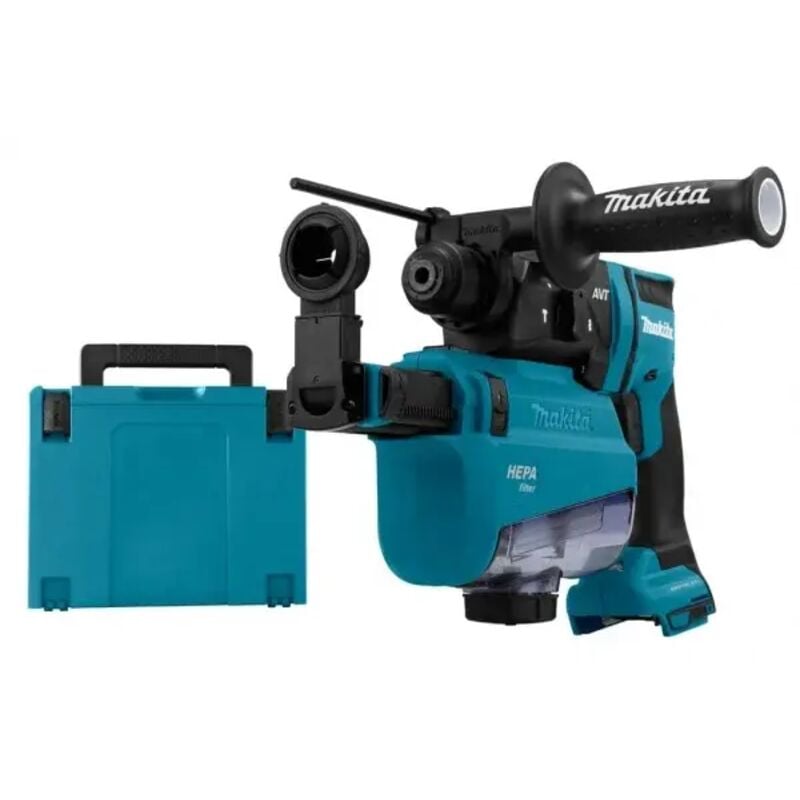 foto del prodotto makita dhr182zwj tassellatore 18v con aspirazione senza batterie