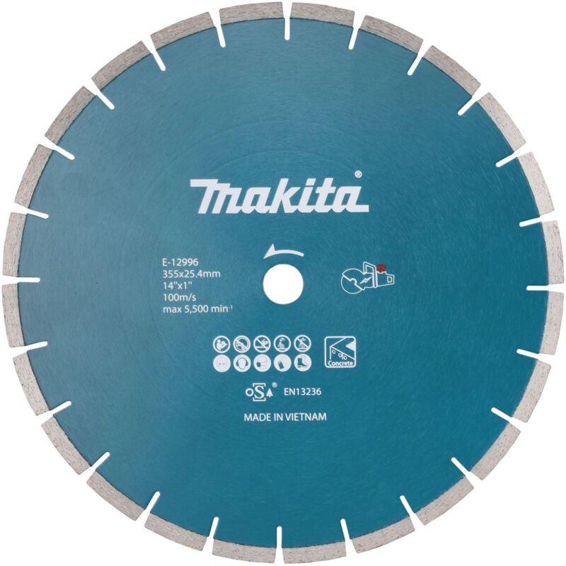 foto del prodotto makita disco da taglio diamantato 355 calcestruzzo