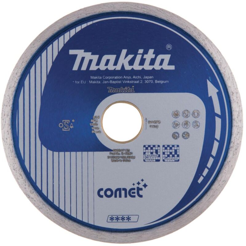 foto del prodotto makita disco da taglio diamantato comet 125 x 22,23 x 5 mm comet