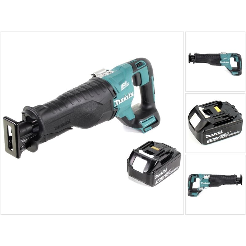 foto del prodotto makita djr 187 t1 18 v seghetto diritto a batteria 1x batteria 5,0 ah - senza caricatore, senza valigetta