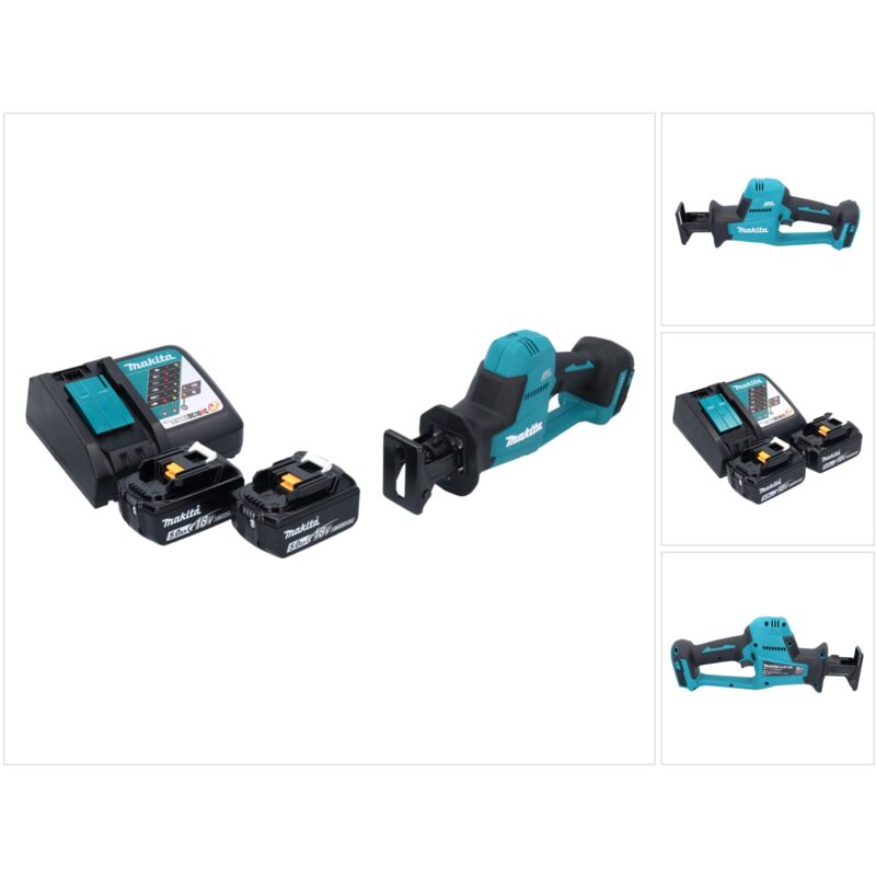 foto del prodotto makita djr189rt 18v brushless cordless reciprocating saw 2x 5.0ah batterie caricabatterie