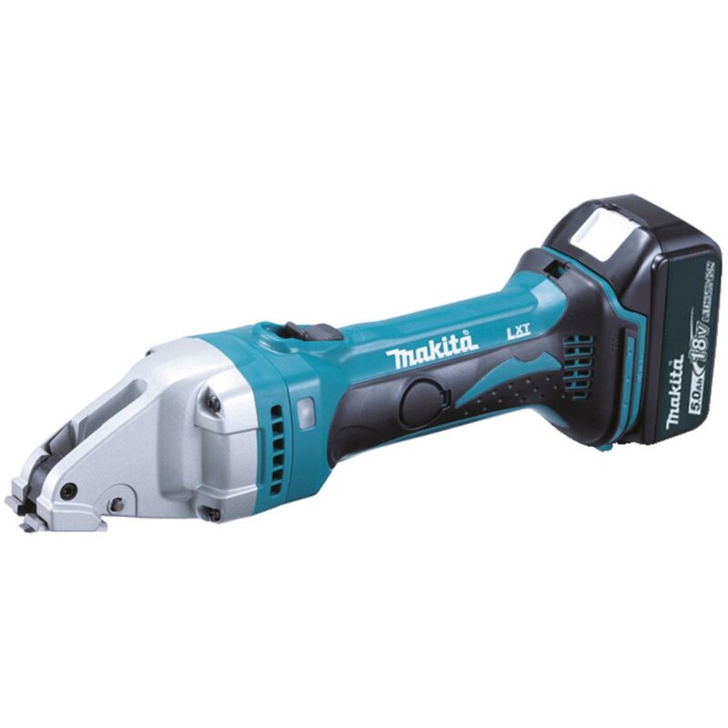 foto del prodotto makita djs101rtj cesoie curve, 1 mm, 18 v, batteria da 5 ah e caricabatteria