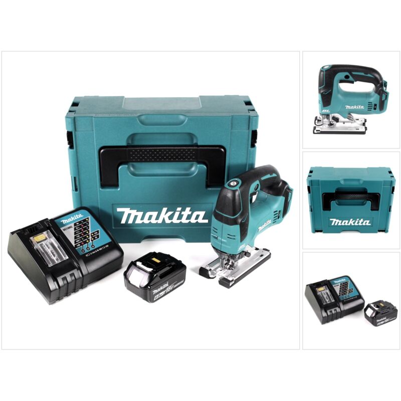 foto del prodotto makita djv 182 rg1j seghetto alternativo a batteria 18v brushless in valigetta makpac 1x batteria 6,0 ah caricabatterie