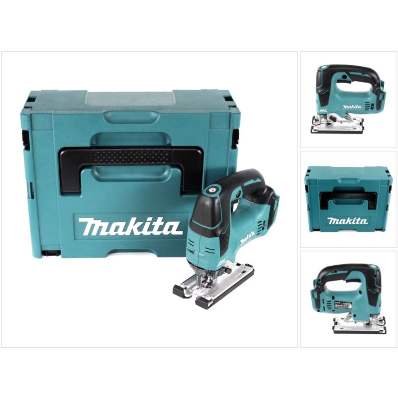 foto del prodotto makita djv 182 zj seghetto alternativo brushless a batteria 18v 26mm in valigetta makpac senza batterie, senza caricabatterie