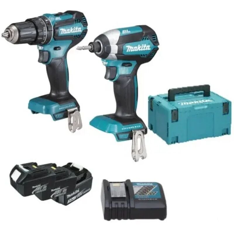 foto del prodotto makita dlx2283jx1 set avvitatore brushless 18v