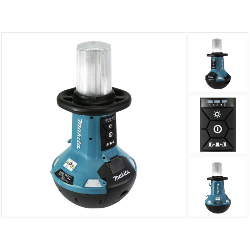foto del prodotto makita dml 810 z faro da cantiere led a batteria 18 36 v 2 x 18 v 5500 lm ip54 senza batterie, senza caricabatterie