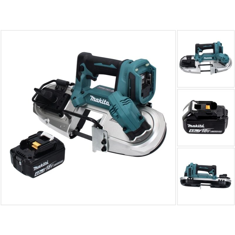 foto del prodotto makita dpb 183 m1 sega a nastro a batteria 18v 66mm 1x batteria 4,0 ah caricabatterie