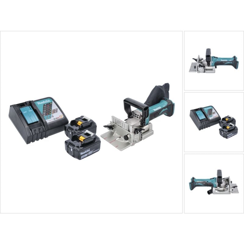 foto del prodotto makita - dpj 180 rm 18 v 100 mm a batteria + 2x batteria ricaricabile 4,0 ah + kit di ricarica