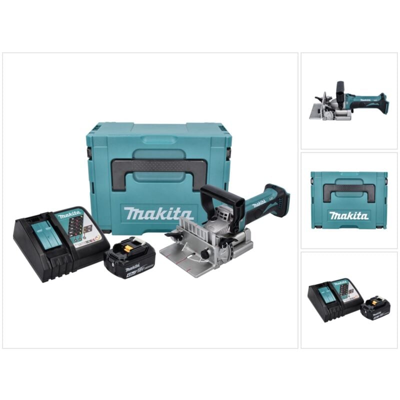 foto del prodotto makita dpj 180 rm1j 18 v 100 mm a batteria 1x batteria ricaricabile 4,0 ah caricabatterie makpac