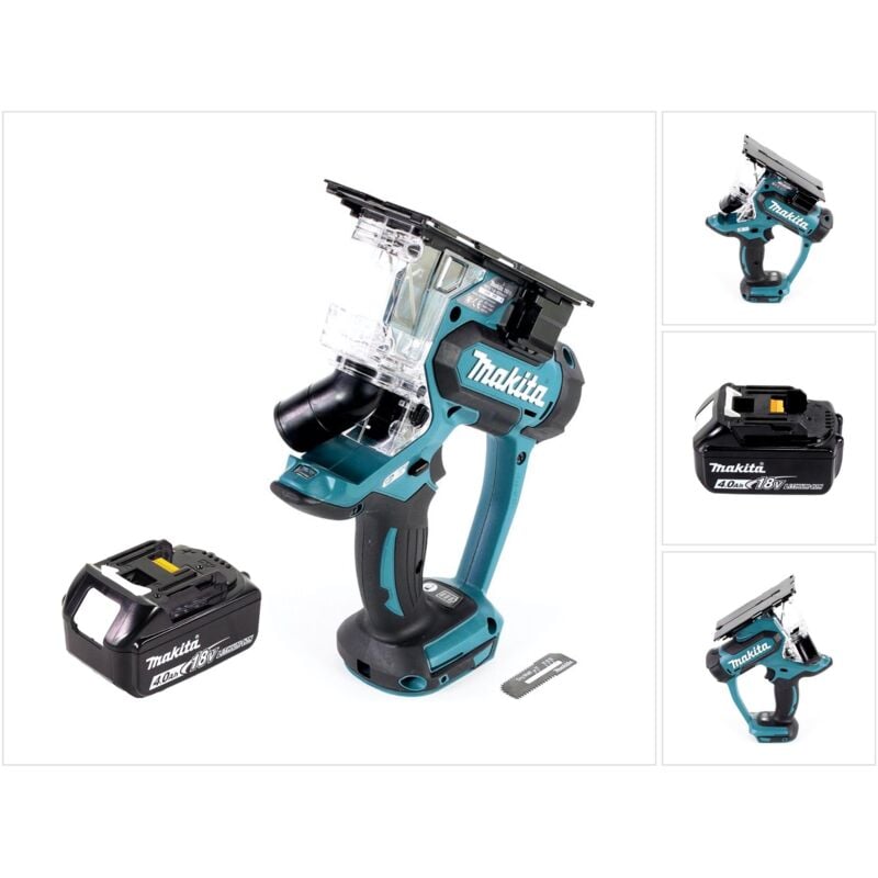foto del prodotto makita dsd 180 m1 sega per cartongesso a batteria 18 v 1x batteria 4,0 ah senza caricabatteria