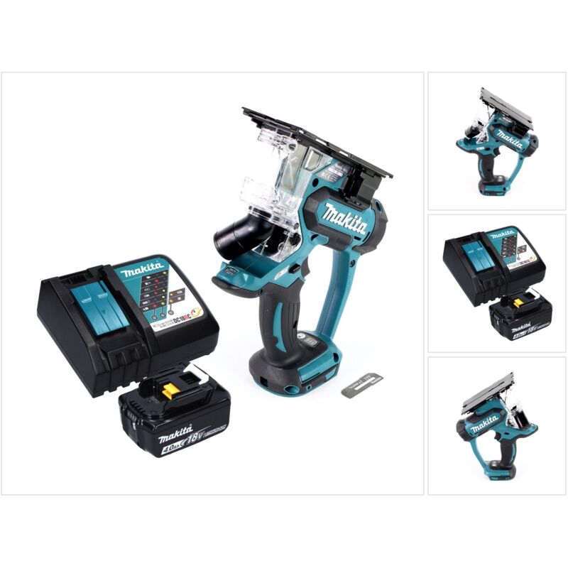 foto del prodotto makita dsd 180 rm1 18 v cordless plasterboard saw 1x 4.0 ah battery ladegert