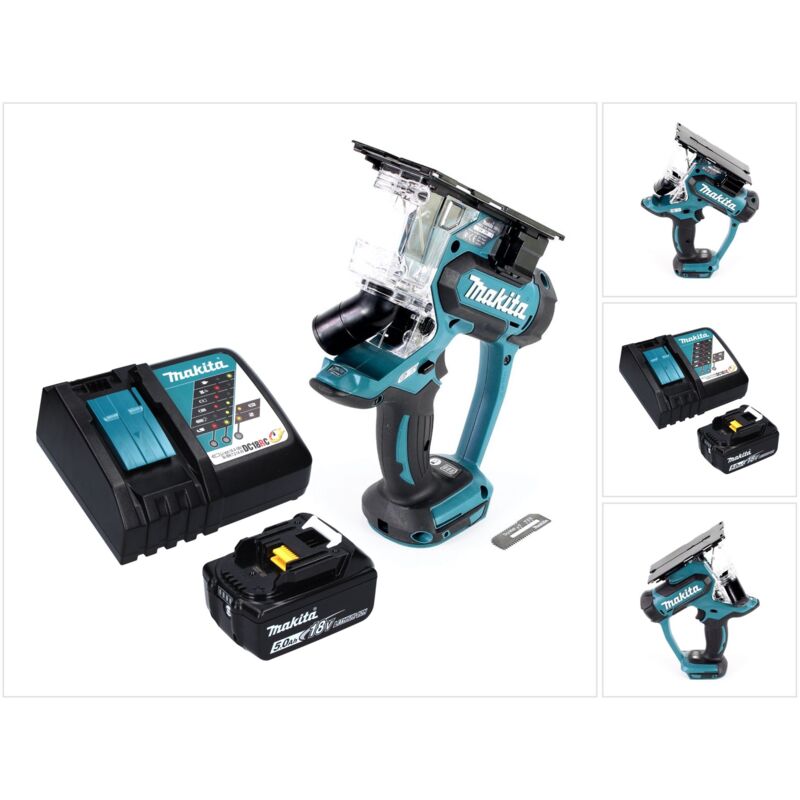 foto del prodotto makita dsd 180 rt1 18 v cordless plasterboard saw 1x 5.0 ah battery ladegert