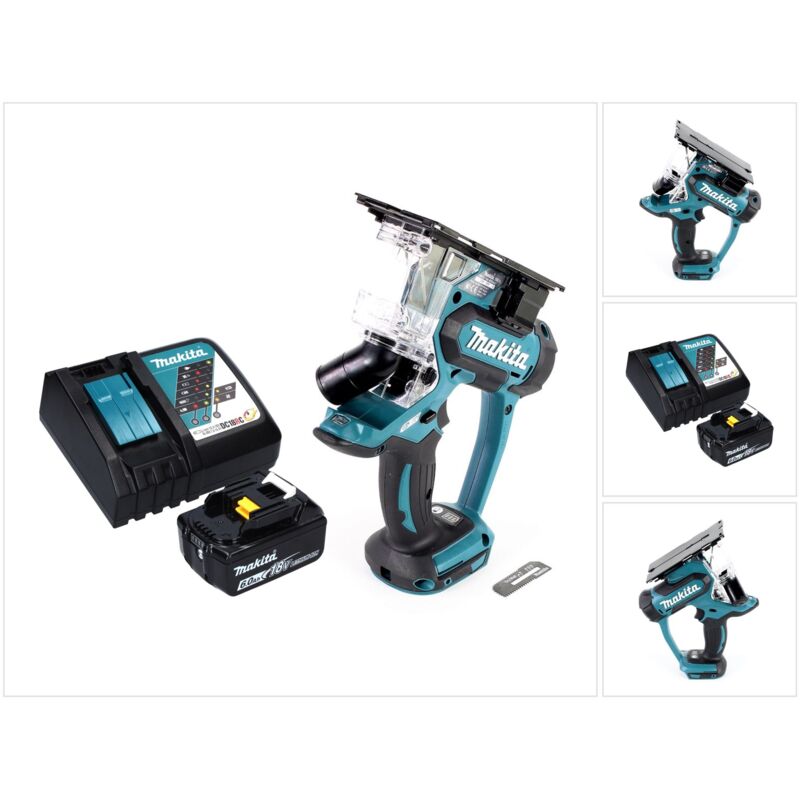 foto del prodotto makita dsd180rg1 18v cordless plasterboard saw 1x 6.0ah batteria caricabatterie